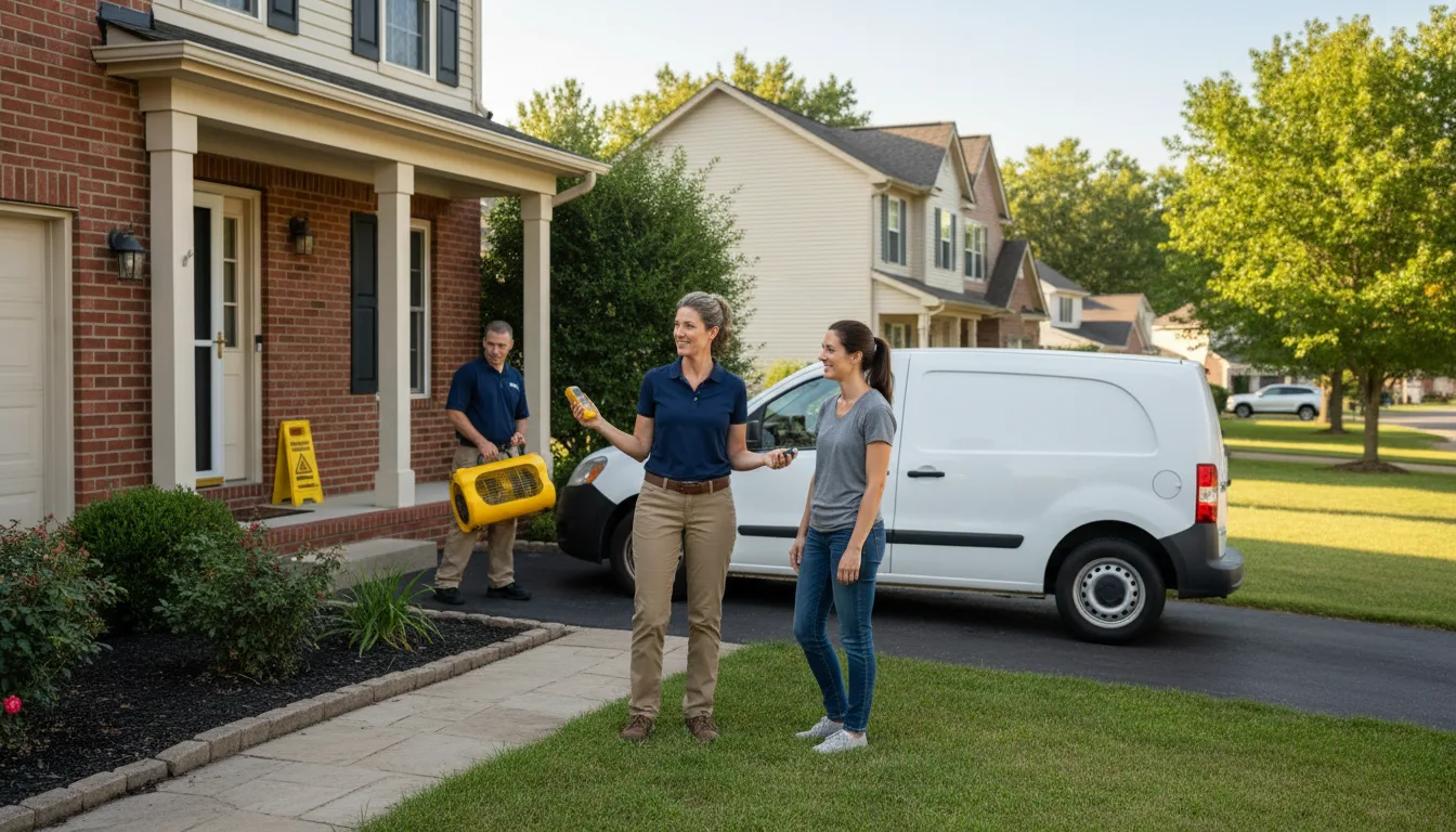 Residential water damage restoration in Washington, IA
